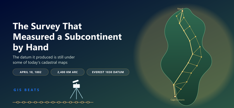 The Survey That Measured a Subcontinent by Hand — and the Datum Still Under Your Cadastral Maps