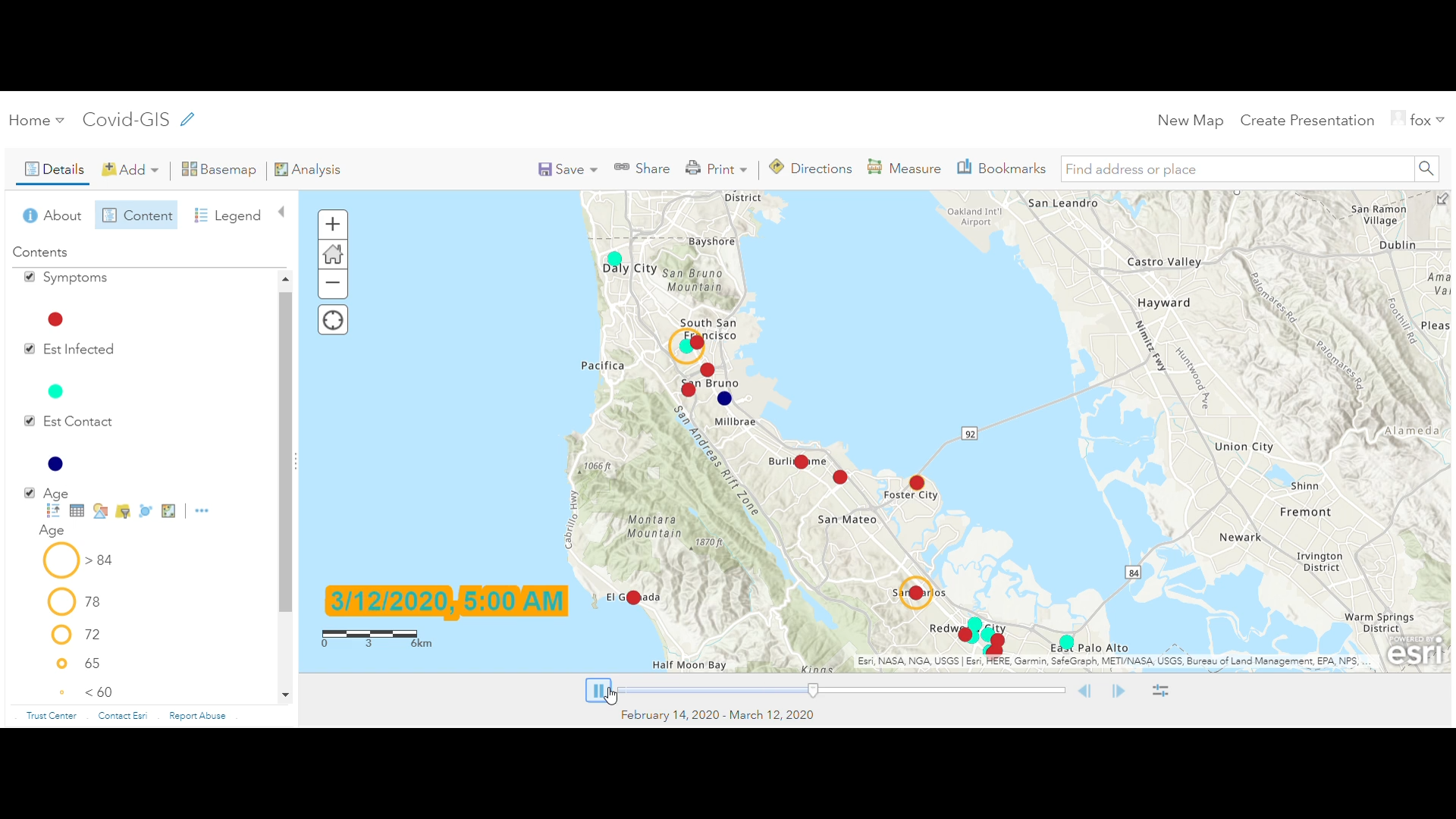 John Hopkins University Covid GIS APP