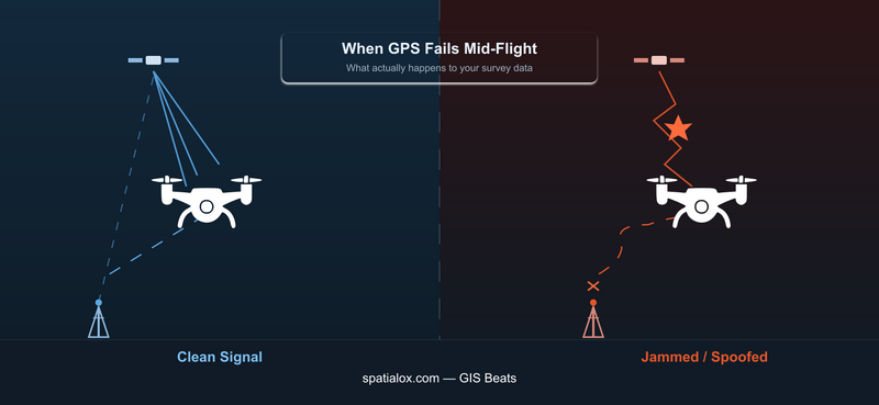 What Happens to Your Survey Data When GPS Fails Mid-Flight