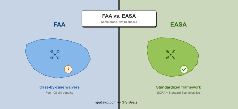 FAA vs. EASA: Why Two Rulebooks for the Same Drone Survey?